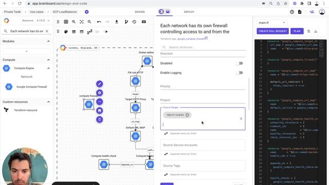 ?️ GCP Cloud Architecture: Google Load Balancer on Brainboard смотреть онлайн