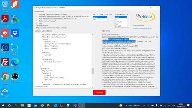 FACTURACION ELECTRONICA PANAMA JSON API REST смотреть онлайн