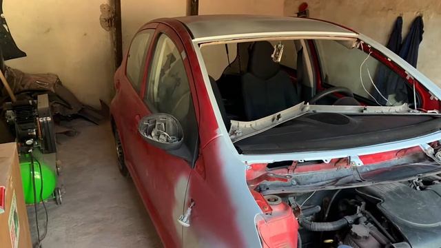 Как Покрасить АВТО в КРАСНЫЙ цвет. Восстановление красоты былой!))) ЧАСТЬ ПЕРВАЯ. смотреть онлайн