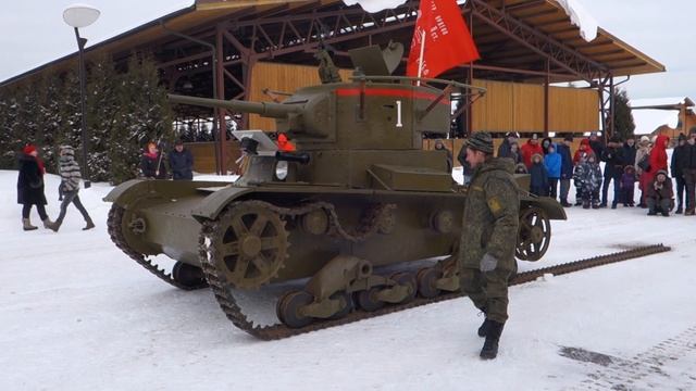 Снятие гусеницы с Т-26 смотреть онлайн