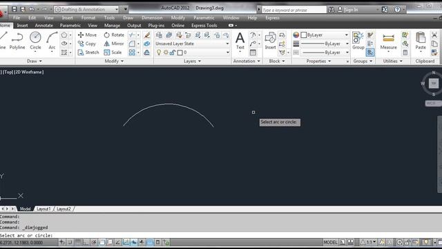 The JOGGED Command - AutoCAD смотреть онлайн