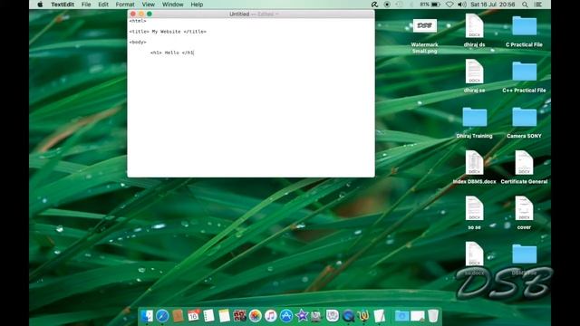Running HTML files in TextEdit on Mac смотреть онлайн
