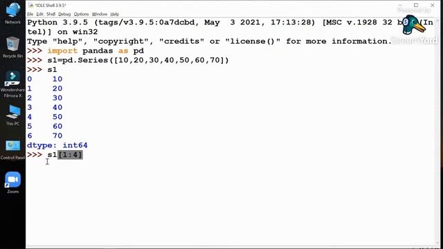 Pandas/Series/Dataframe Chapter 2 IP class12 NCERT Book смотреть онлайн