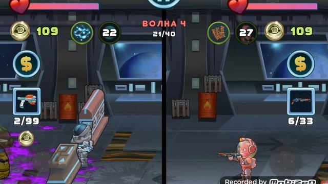Играю с братом в игру Two Heroes & Monsters (игра на двоих) смотреть онлайн