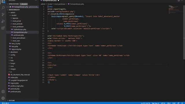 Merapikan Form Input dengan Tabel PHP смотреть онлайн