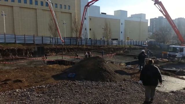 ЖК Академический. Заливка плиты. смотреть онлайн