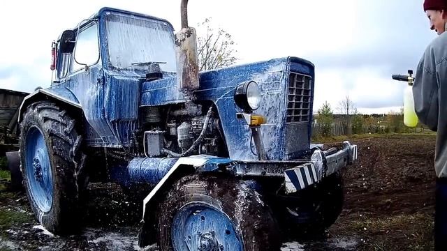 МТЗ 80. Мойка трактора.