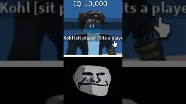 Troll Face Meme (Roblox) 10,000 IQ ? #shorts смотреть онлайн