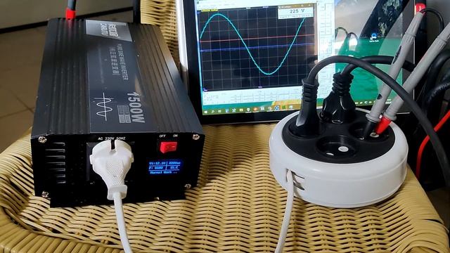 Тестирование инвертора с чистой синусоидой 12 - 220 В Carutu 1500W Pure Sine Wave Power Inverter смотреть онлайн