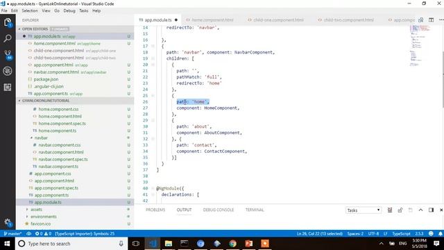 Routing and Child Routing in Angular 5 | Routes | pathmatch | reDirectTo смотреть онлайн
