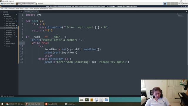 COMP1531 21T1 - 2.6 - Python - Exceptions смотреть онлайн