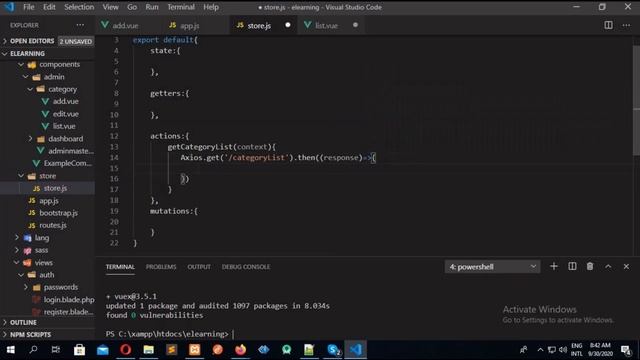 Introduce Vuex & Show Category From Database Tutorial - 09 смотреть онлайн