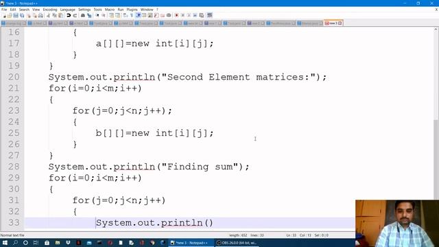 INTERMEDIATE VOCATIONAL COURSE CSE SECOND YEAR OOPS & JAVA MATRICES ADDITION DEMO смотреть онлайн