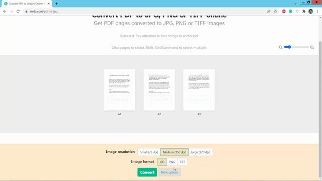 How to convert PDF to JPG using Sejda Online PDF Editor смотреть онлайн