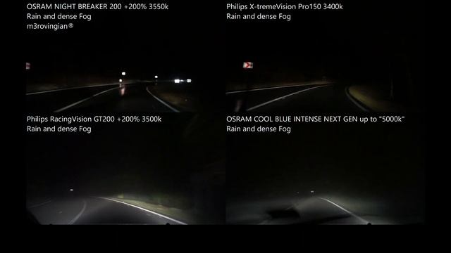 Rain OSRAM NIGHT BREAKER 200, Philips X-tremeV Pro150, RacingV GT200, Cool Blue Intense NEXT GEN смотреть онлайн