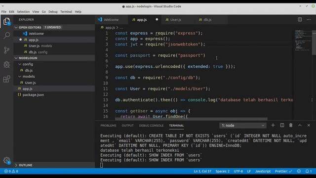 Tutorial Login Nodejs Menggunakan Passportjs dan Jsonwebtoken (JWT) смотреть онлайн