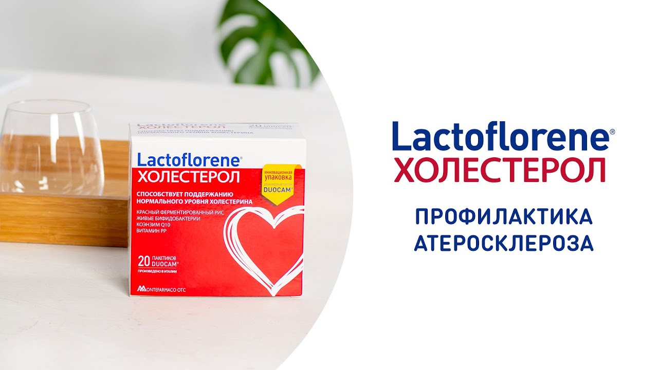 Для профилактики атеросклероза сосудов - курс пробиотического комплекса Lactoflorene® Холестерол