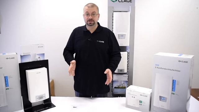 Обзор проточного трёхфазного водонагреватель CLAGE CEX 11/13 смотреть онлайн