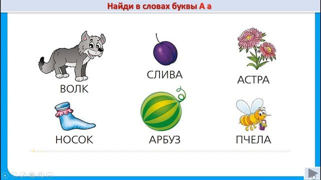 Урок №5. Обучение грамоте. Букварный период. Тема "Знакомство с буквой А" смотреть онлайн