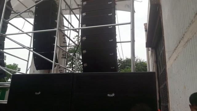 Live Outdoor line array Sound Setup With CA20 Amplifiers & 21inch Subwoofer Star Audios смотреть онлайн