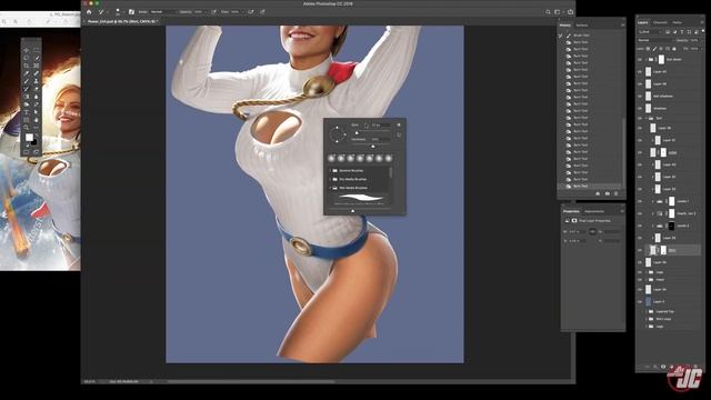 Photoshop Compositing Speed Process: Power Girl смотреть онлайн