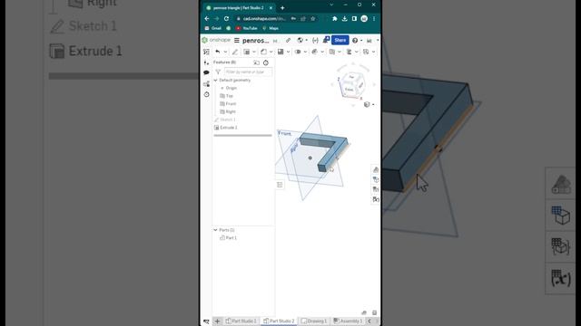 CAD Exercise | Penrose #cad #onshape #autocad #solidworks #engineering #mechanical #drafting смотреть онлайн