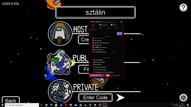 Among us mod menu showcase pc! смотреть онлайн
