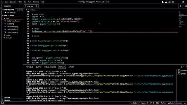 【Pygame】 Creating a game to my friend as Birthday Present смотреть онлайн