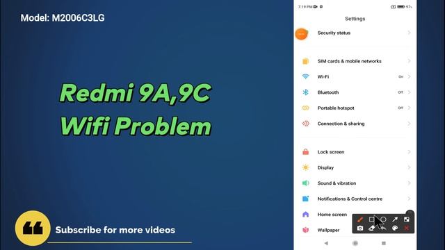 Redmi 9A / 9C Wifi problem fix || Wifi connection Not working issue (M2006C3LI) смотреть онлайн