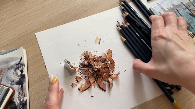 Обзор акварельных цветных карандашей Derwent WaterColour