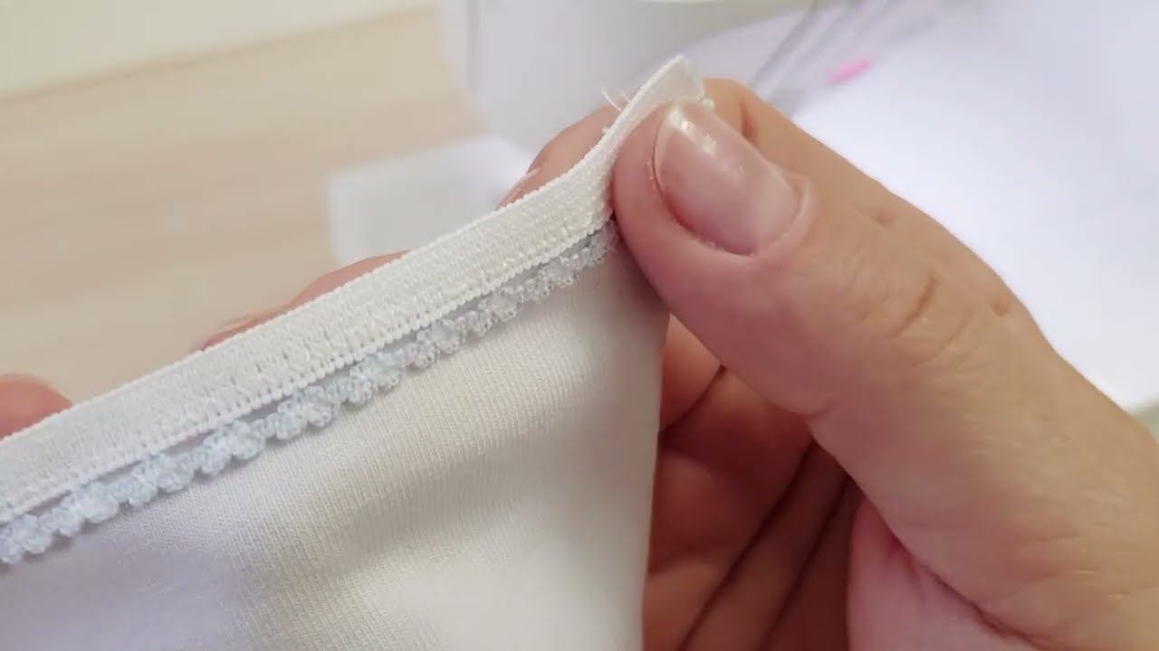 Как пришить резинку на трусики на бытовой машине смотреть онлайн