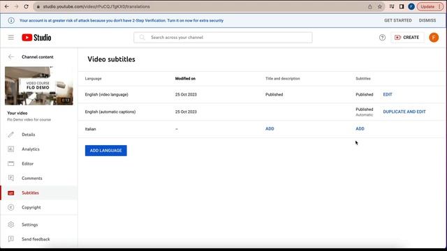 Add subtitles to your YouTube video смотреть онлайн