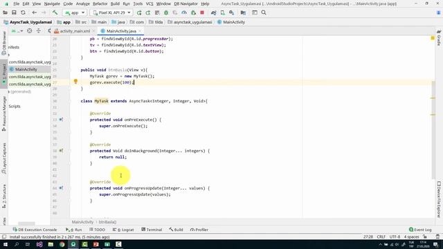 Android Studio - AsyncTask-ProgressBar Uygulaması смотреть онлайн