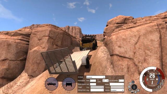 BeamNG Car Crash Simulator (Car Trailer Destruction)