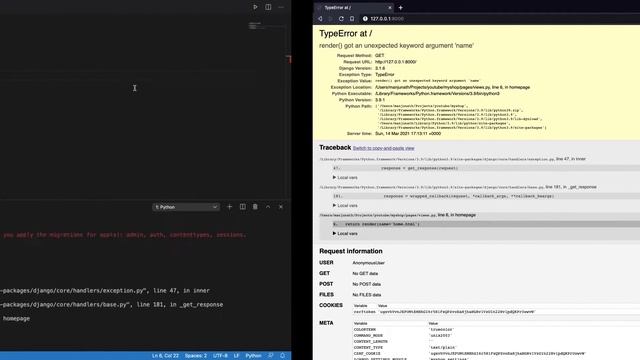 Setup DJANGO Templating and Render Pages смотреть онлайн
