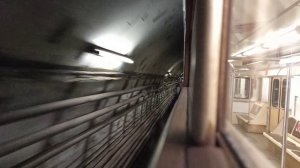 Метро Москва|Тоннель метрополитена вид из окна поезда перегон Верхние Лихоборы - Селигерская