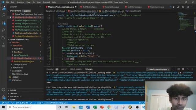 Java Basics: Modifiers and Boolean Logic смотреть онлайн