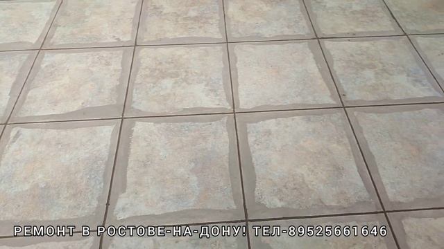 Закончил укладку плитки! Затираю швы! смотреть онлайн