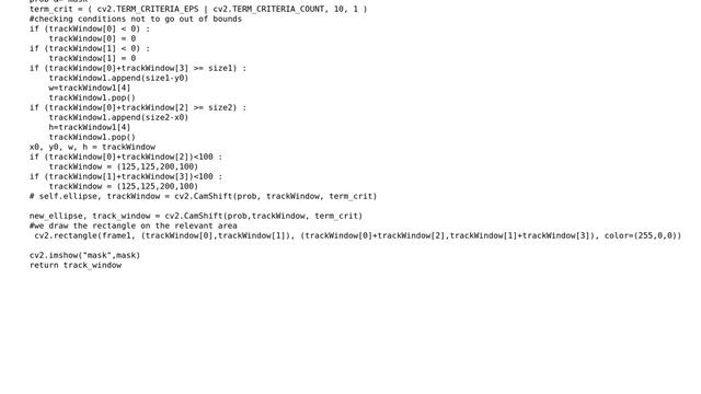 Code Review: Track a fix area with meanshift -OpenCV смотреть онлайн