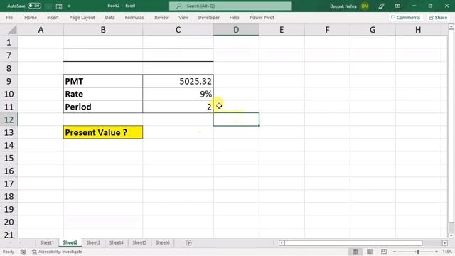 How To Use PV, FV, RATE & NPER Formula in Excel - Excel Financial Functions смотреть онлайн