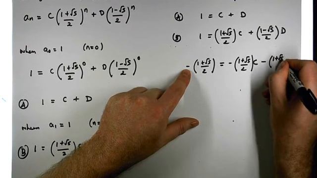 Recurrence Relations: Solution to the Fibonacci Recurrence (Example 2) - Part 2 смотреть онлайн