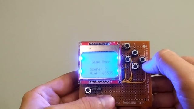 Arduino hand-held snake game with Nokia 5110 display смотреть онлайн