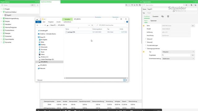 Operator Terminal Expert - Download über Filesystem (USB Stick) | Schneider Electric смотреть онлайн