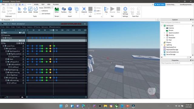 How to move Objects in Moon animator||ROBLOX STUDIO|200 SUB SPEACIAL|| смотреть онлайн