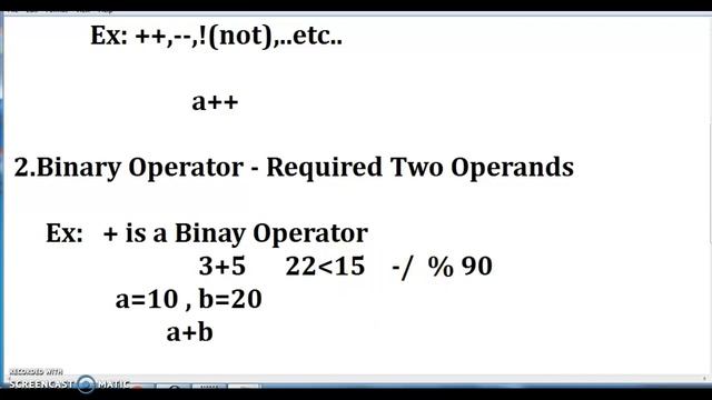 C++ Operators | Unary Binary, Ternary in Tamil Explaination смотреть онлайн