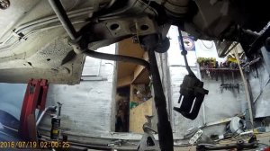 лада приора удар в телевизор . вытяжка лонжерона