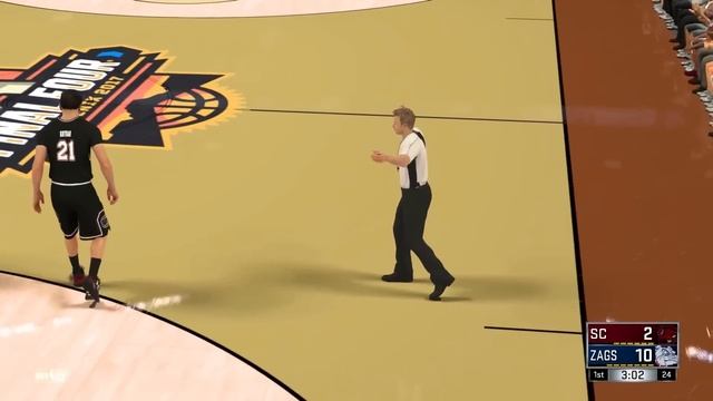 NBA 2K17 NCAA Final Four Simulation: Gonzaga vs South Carolina смотреть онлайн