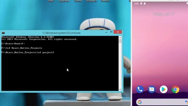 Run React Native App Project on Android Emulator in Windows PC смотреть онлайн