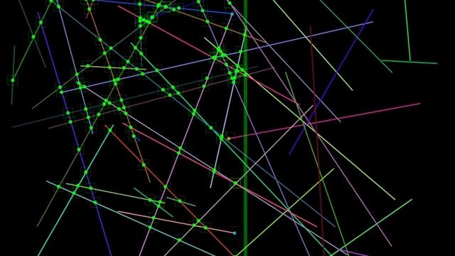 Visualization of Sweep Line Intersections search by Bentley-Ottmann algorithm смотреть онлайн