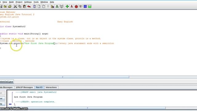 Java Print | Java Programming | Java System Out | Java for dummies | Java Documentation | Part 2 смотреть онлайн
